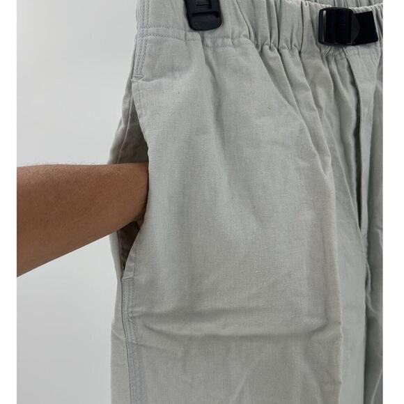 Vintage Gitano cotton belted khaki pants 80s minimalist lagenlook  bohemian - Picture 6 of 9